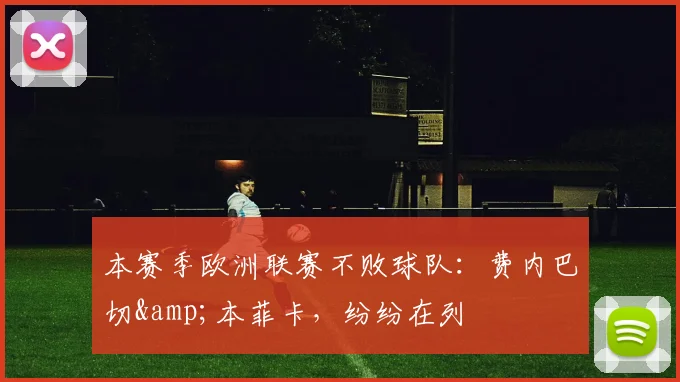 本赛季欧洲联赛不败球队：费内巴切&本菲卡，纷纷在列